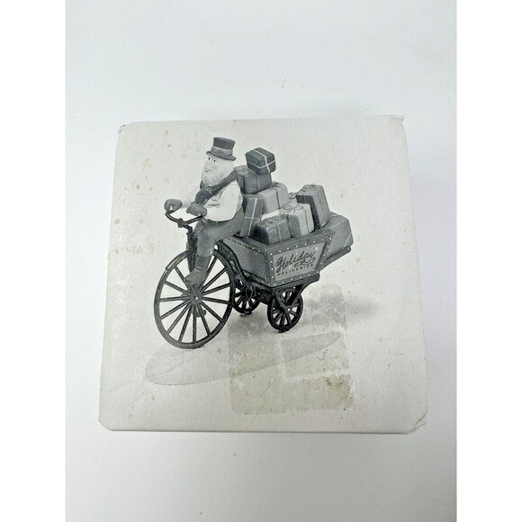 Department 56 North Pole Series "Holiday Deliveries" Santa Bicycle Christmas - Picture 6 of 7